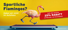 Sportliche 25 % Rabatt auf Wartung und Verschleißteile